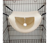 Cat Hammock Pet Cage Hanging Bed Breathable Mesh Cozy Kitten Hamster Sleeping House For Small Animal Guinea Pig Machine Washable