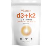 Capsules 180 capsules Vitamin D3+K2 Sup