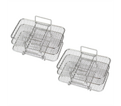 2PCS Air Fryer Rack for Air Fryer Multi-Layer Double Basket Air Fryer Accessories Stainless Steel Grilling Rack Cooking