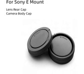 Rear Lens Cover+Body Cap Anti-dust Protection Plastic Black For sony Emount a5100 A6000 a6300 a6500 NEXC3 5 5N 6 7 A7 A7II A7s L