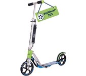 HUDORA BigWheel Scooter 205 I Scooter Robusto de Aluminio I Scooter Urbano Regulable en Altura y Plegable I Scooter para niños y Adultos de hasta 100 kg I Scooter a Pedales con Pata de Cabra