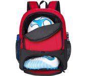 Bolsa para balón de fútbol, mochila de fútbol con compartimento para zapatos para jóvenes, adecuada para baloncesto, voleibol