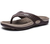 Zapatos de playa transpirables, chanclas con fondo de masaje, zapatillas de hombre, sandalias de una palabra