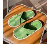 Slippers for women summer new style fashionable outer wear one-word cross strap flat sandals home indoor beach non-slip slippers
