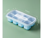Eight Grids Ice-making Mold Quality Food Grade with Lid Ice-making Box Silicone Frozen Mold Kitchen