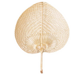 Ventilador de bambú tejido en forma de corazón, dispositivo de refrigeración de estilo chino, hecho a mano, artículos de boda, 12 piezas