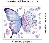 Pegatinas De Pared Con Mariposas De Acuarela Para Decoración De Habitaciones Infantiles Y Dormitorios Estilo Clásico PVC Colorido Decoración Para Sala De Estar Y Dormitorio De Bebé