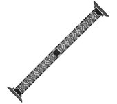 Reloj De Apple Fino Cinturón De Reloj De Metal De Diamante Completo Para Apple Watch 8/SE/7/6/5/4/3/2/1