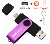 JASTER 3 in 1 USB Flash Drive TYPE-C Adapters Gifts Pen Drive OTG Memory Stick U Disk for Android SmartPhone PC 16G 32G 64GB