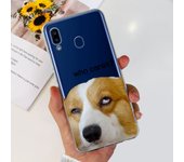 For Samsung Galaxy A20s Samsung A20 A30 Back Cover Phone Case Transparent Soft TPU Silicone Coque Women Fashion Flower Butterfly