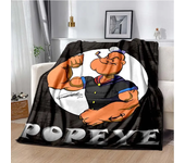Funny P-Popeye Cartoon Anime Throws Blanket Cute Picnic Super Soft kawai Blanket for Travel Couch Sofa Bed Blanket Birthday Gift