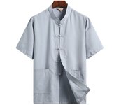 Men's Chinese style clothing Men Chinese Hanfu Kung Fu Shirt