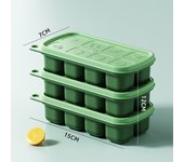 Molde para Hielo de Silicona con Tapa Forma de Fruta Cuadrada para Cocina y Bebidas Ideal para Whisky y Cocteles