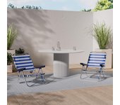 Playa Plegables | Ligera Portátil | Baja y Reclinable de 4 Posiciones | para Camping, Piscina, Terraza o Jardín Rosa