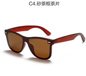 Transfronteriza nuevas gafas polarizantes para hombres europeos y americanos gafas de sol integradas gafas de sol de protección solar de moda marco TR de alta gama para hombres