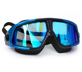 Gafas de natación profesionales con marco grande, lentes chapadas para miopía, gafas de buceo con dioptrías antiniebla, Anti-UV, estuche para gafas para hombres y mujeres