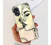 For OPPO A38 4G Case CPH2579 A 38 Shockproof Cover Stylish Flower Love Heart Soft Silicon Funda For OPPO A18 CPH2591 Coque 6.56"
