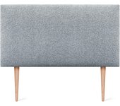 Cabecero de Polipiel o Tela Liso con Patas cabeceros Cabezal tapizado Cama Lujo (150x105cm con Patas (Camas 150/160), Tela Beige)