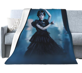 Soft Plush Throw Jenna Cute Ortega Fluffy Blanket for Couch Sofa Bed
