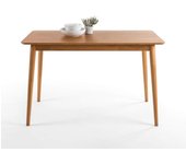 Mesa de cocina de madera maciza | Montaje sencillo, espresso