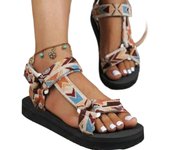 Women's printed flat sandals summer Atos