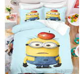 Anime M-Minions Love Child Duvet Cover Set HD Comforter Cover Bedclothes for Kids Bedding Sets Bedroom Decor