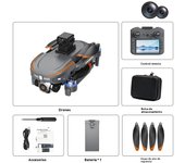 Drone GPS follow me S28 HD fotografía clítoris control remoto avión doblar juguetes