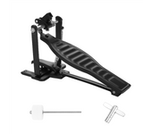 Drums Pedal Black Aluminum Alloy Children Rack Drums Pedal Set with Drum Beater Stick & Drum Key