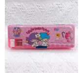 Sanrio Melody Hello Kitty Double-Sided Pen Case Stationery Box Multifunctional Pencil Case With Pencil Sharpener School Supplies