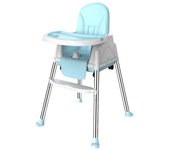 Multi functional modern design high table can protect baby food seat, family school children's metal dining chair