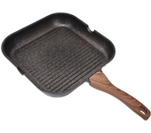 Grill Pan for Stove Tops, Nonstick Induction Pan Aluminum Induction Steak Bacon Pan Frying Pan for Gas, Ceramic