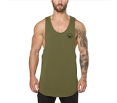 Brand gym clothing cotton singlets canotte bodybuilding stringer tank top men fitness shirt muscle guys sleeveless vest Tanktop