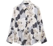 Conjunto de dos piezas de falda midi de cintura alta para mujer, blusas y camisas de satén