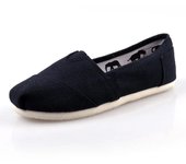 Mocasines de lona azules clásicos de verano para Hombre y mujer, Zapatos planos bajos y cómodos, Zapatos informales sin cordones, alpargatas para Hombre