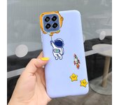 For Samsung Glaxy M33 5G Case SM-M336B Matte Soft Silicone Back Cover On Funda Samsung M33 M 33 Dinosaur Cute Cat Bumper Etui