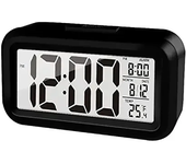 Reloj despertador Digital LED con retroiluminación, calendario de datos y hora, reloj de mesa con retroiluminación electrónica