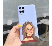 For OPPO A54 2021 Case CPH2239 OPPOA54 Cover Stylish Painted Phone Back Funda For OPPO A54 5G CPH2195 A 54 Shockproof Soft Coque