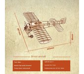 3d Retro Plane Wooden Puzzle Assemble Building Blocks Model Kits DIY for Kids Adult Breriot Wright Brothers Airplane Desk Toys