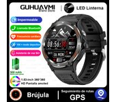 relojes inteligentes For Android iOS Rugged Militarysmartwatch Men HD AMOLED Bluetooth Call GPS Track 500 mAh 3ATM Waterproof