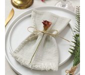 Gauze Cotton Rustic Napkins Elegant and Soft Retro Burr Cloth Linen for Wedding Party Dining Everyday Use Table Decoration