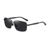 Nuevas gafas de sol polarizadas de metal para hombres, caja de moda, conductor, conducción, gafas de visión nocturna, protección UV, gafas de sol
