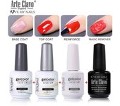 Arte Clavo conjunto esmalte uñas gel 10 piezas 354 colores gel mixto semipermanente barniz arte LED gel ultravioleta empapado