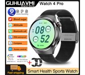 New GPS Reloj inteligente Smartwatch Men For Watch 4 PRO 1.53" HD Screen Heart Rate Bluetooth Call NFC Waterproof Blood Sugar
