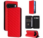 Carcasa De Teléfono Con Solapa Magnética Para Soporte De Enchufe De Tarjeta Sólida De Lujo De Google Pixel 6a 9 Pro