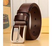 Men's Belt Fashion PU Alloy Pin Buckle Business Leisure Belts Winter Black Belts for Men Cummerbunds Ceinture Homme