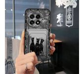 Card slot Anti-knock Phone Case For 1+ACE5/OnePlus ACE5 Pro/1+13R Anti-dust Silicone Graffiti Waterproof protective TPU