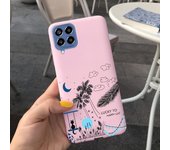 For Samsung Glaxy M33 5G Case SM-M336B Matte Soft Silicone Back Cover On Funda Samsung M33 M 33 Dinosaur Cute Cat Bumper Etui