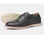 Zapatos casuales ultraligeros Brock para hombre, zapatillas de cuero cómodas de primavera y verano retro