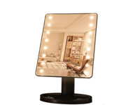 Espejo maquillaje con luz  LED Brillante ,Espejos para Tocador Iluminado Ajustable,Incluye Espejo Redondo Pequeño con Aumento de