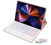 Keyboard Case for Lenovo Tab M10 Plus 10.6 Gen 3 10.6 inch Tablet Case TB125FU TB128FU Spanish Keyboard Rainbow Backlit Touchpad